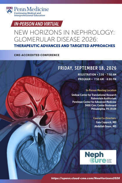 New Horizons in Nephrology: Glomerular Disease 2026: Therapeutic Advances and Targeted Approaches Banner